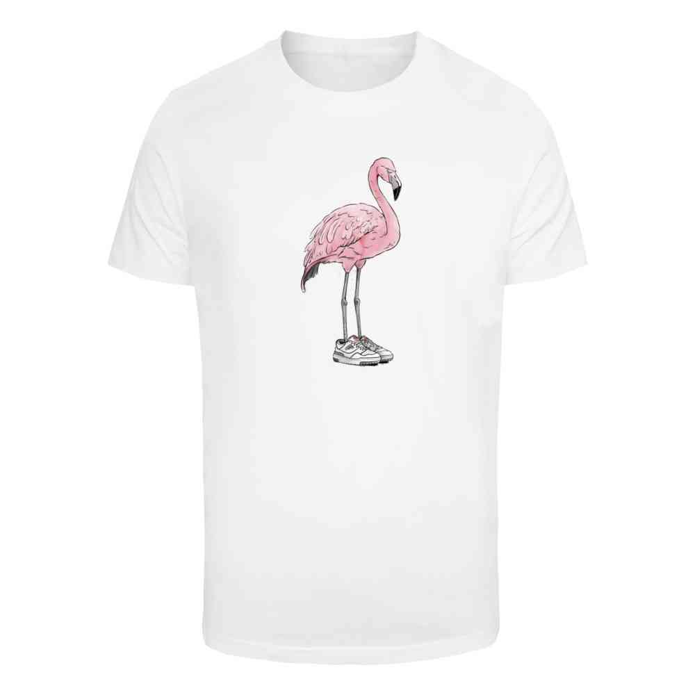Mister Tee - Flamingo Baller Heren Tshirt - Wit